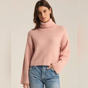 Z SUPPLY ursa sweater top in cashmere pink